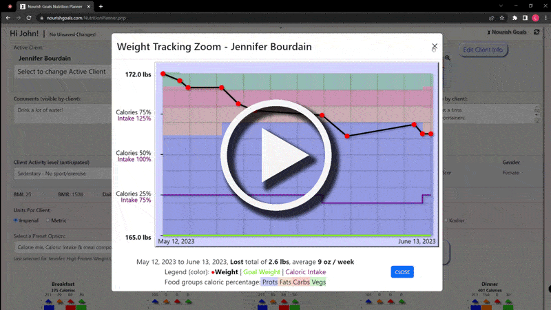 Nourish Goals - Nutrition Planning made easy